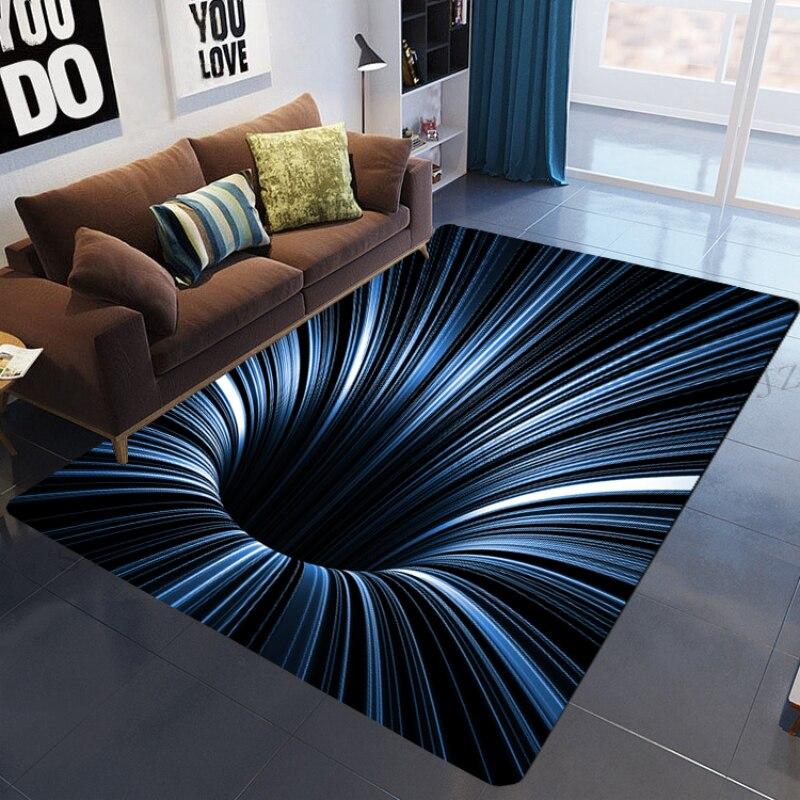 Fashion Marble Pattern Living Room Rug Irregular Room Decoration Striped Abstract Carpet Children Crawling Play Floor Mat Kitchen Rug