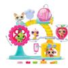 Bandai - Littlest Pet Shop - Fun Factory Playset - Playset with 2 Pets, Backdrop, and Accessories - Bf00519