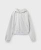 Half Button Hoodie [Light Melange Gray]