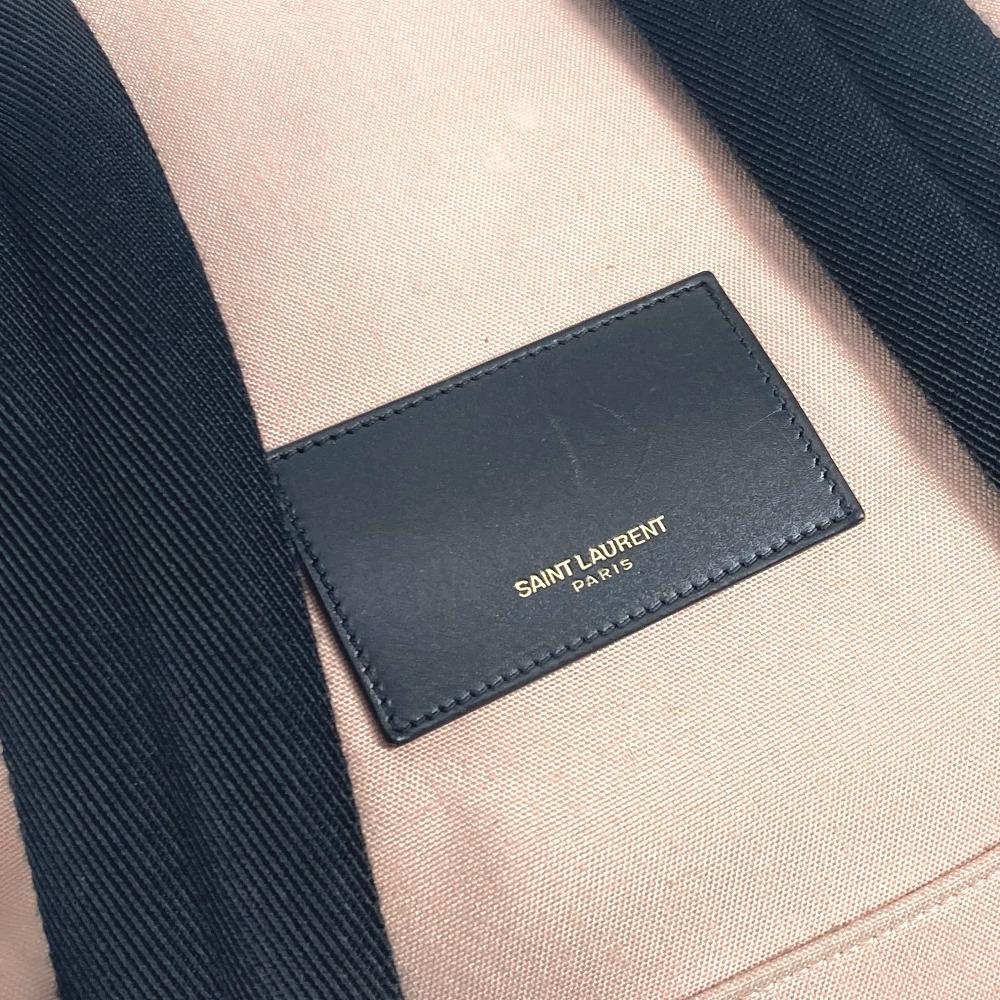 SAINT LAURENT PARIS 326865 logo bag Backpack Pink BeigeBased/Black