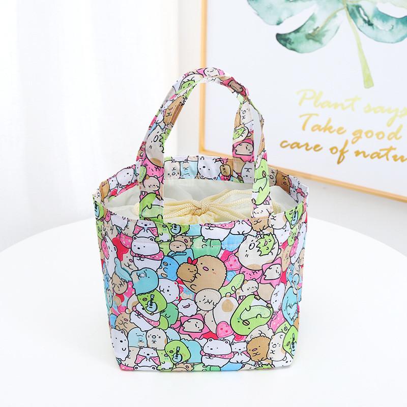 Bag Insulated Lunch With Drawstring For Outings And Picnics