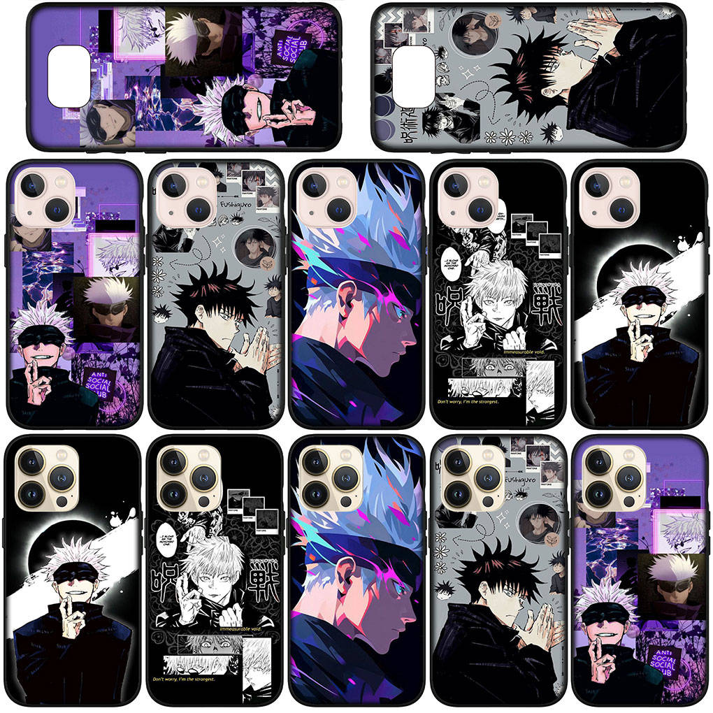 Phone Case for Samsung Galaxy S25 S24 S23 iPhone 16 15 Xiaomi Redmi Note 14 13 12 16E X 11 Pro Max Moto Huawei Gojo Satoru Poster Jujutsu Kaisen Cover