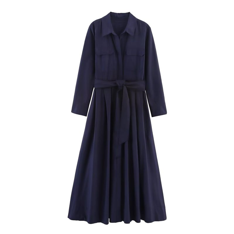 Zbzr New Fall Women's Clothing Fashion Wind Fashion Elegant Poplin Shirt Style Dress 8622654 507