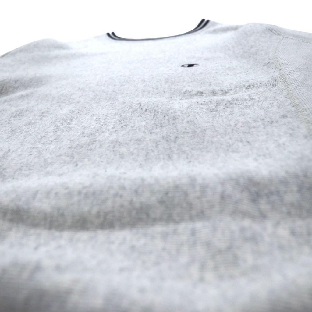 Used Champion REVERSE WEAVE Ribline Sweat M Gray Single Blue Tag Reprint C3-G029