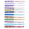 12Pcs Crochet Hook Set Premium Metal Soft Glossy Easy Identification Ergonomic Design Wide