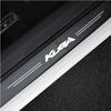 AJV1 Car Trunk Bumper Sticker Door Sill Threshold Protector Pad For Ford KUGA Logo 2023 Carbon Fiber Door Pedal Anti-Scratch Cover