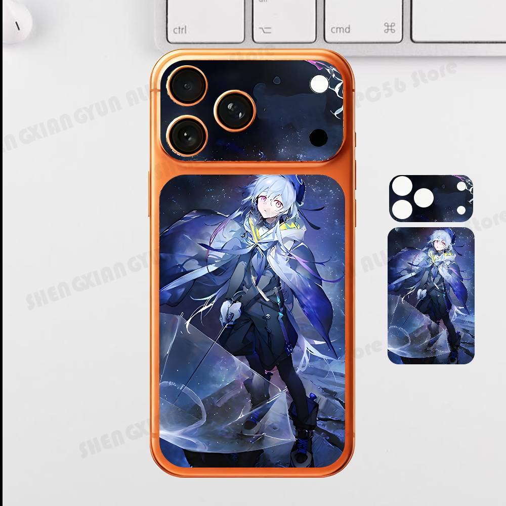 Game A-Arknights M-Mizuki For IPhone 17 Pro ProMax Full Back Cover Decal Wrap Skin Rear Protective Sticker Film