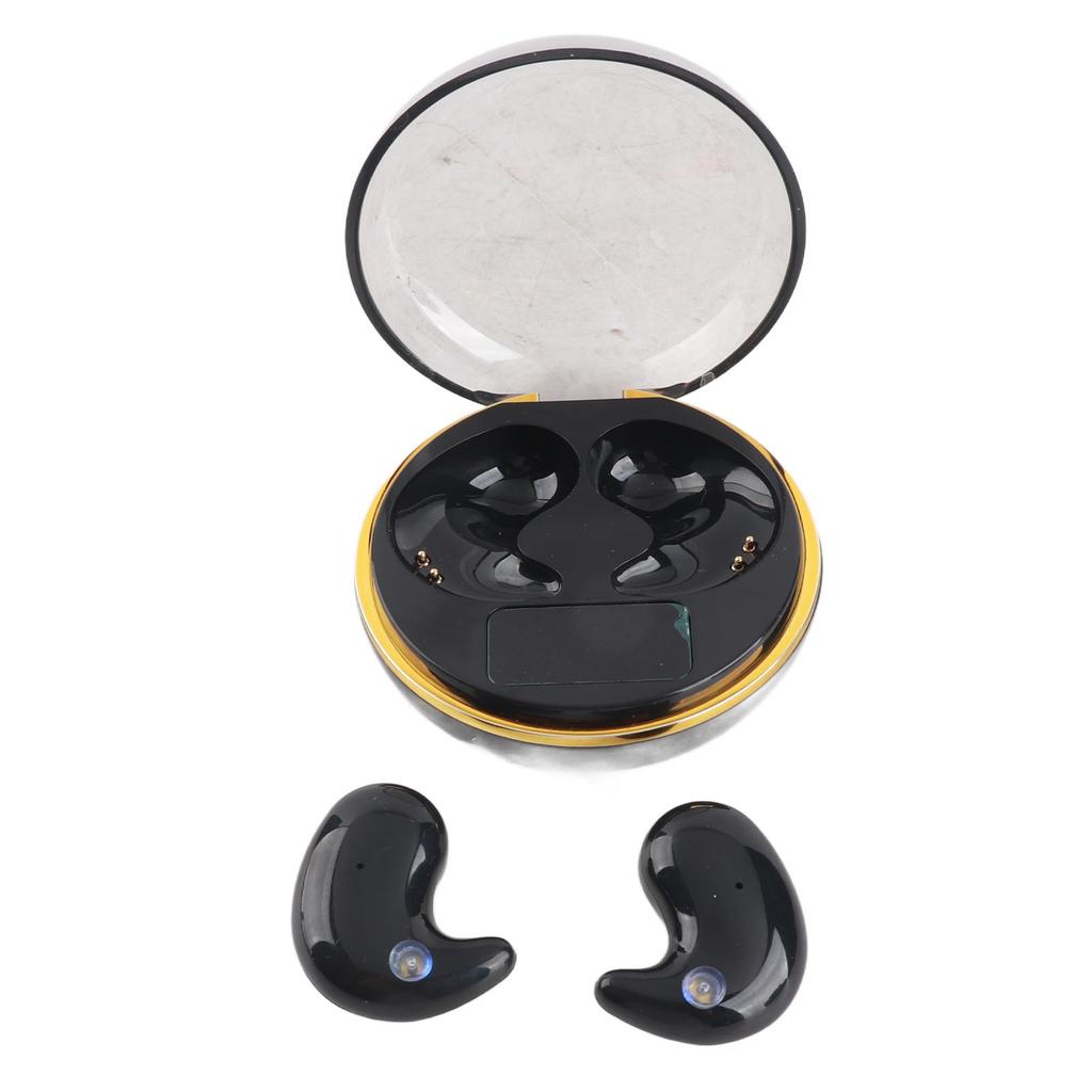   Earbuds with Digital Display Charging Case Stereo Wireless Earphones for Sleep Work Music Built in Battery