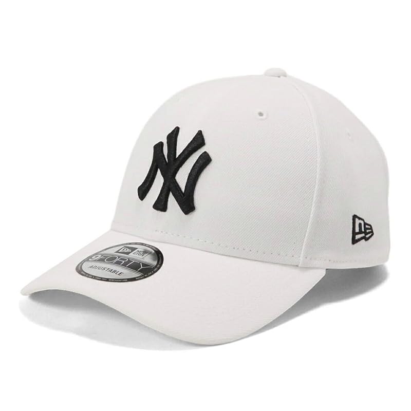 

[New Era] cap 9FORTY / Velcro Adjustable NY white/black Free Size MLB