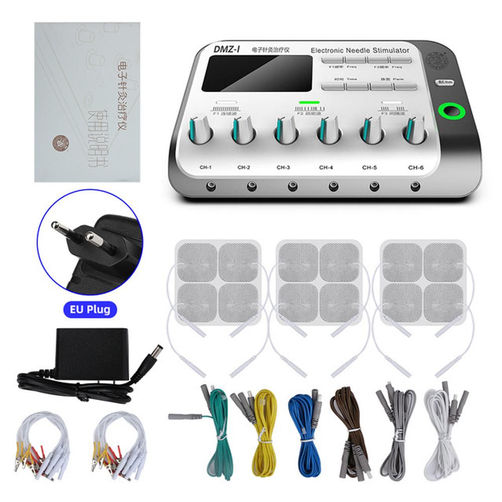 6 Channels Tens Unit Professional Physiotherapy Electroacupuncture Massager Body TENS Acupuncture Electrostimulator EMS Massage
