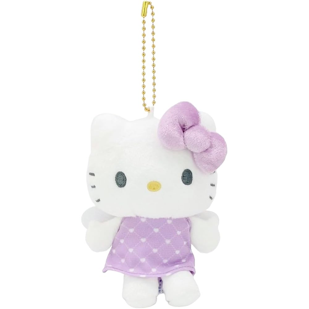 Nakajima Corporation Hello Kitty Angel Plush Toy Purple 10x8.5x4.5cm