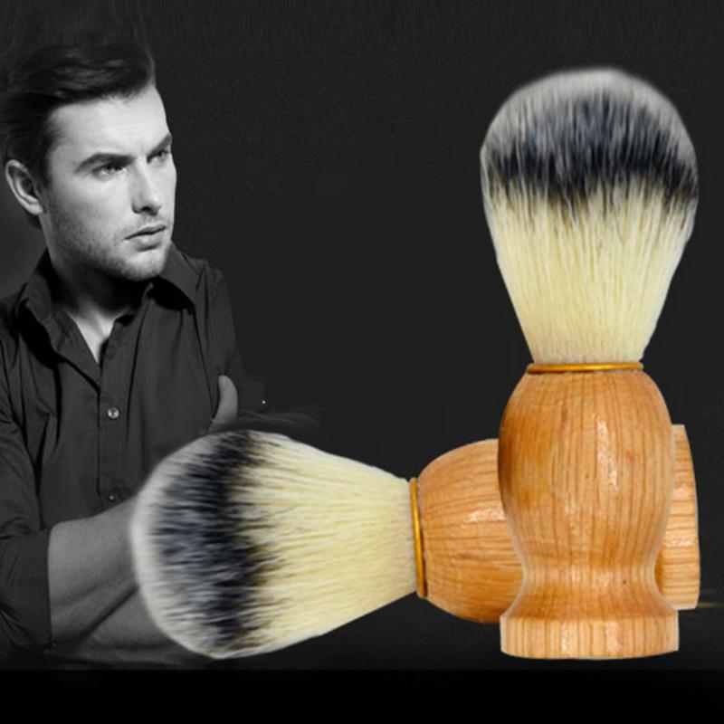 Szczotka do brody nylonowa szczotka fryzjerska z litego drewna szczotka do brody szczotka do zamiatania czysty salon brody męski salon fryzjerski fryzjerski