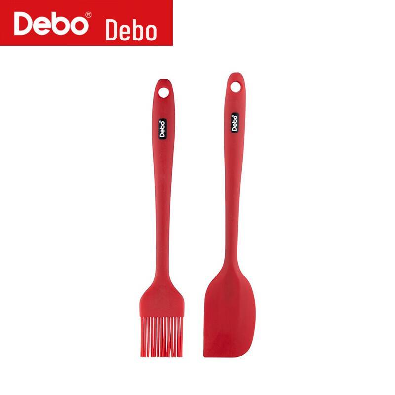 DePoe Joy Silicone Brush and Scraper Set красный