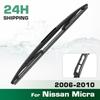 Rear Windshield Wipers Blades,Premium All-Season Wiper Blades Replacement For Nissan Micra 2006-2010 & 2000-2002