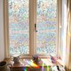 Raamhanger Statische Hechtende Glasstickers Film Zelfklevend 3D Regenboog Sticker Spiegel Folie Mat Decor Voor Douche Raam Privacy