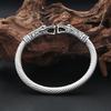 Vintage Nordic Vikings Dragon Bracelets 316L Stainless Steel Open Cuff Bangle Men Fashion Jewelry