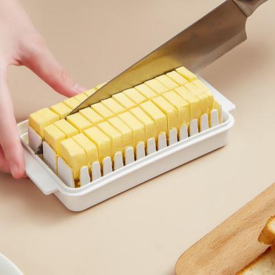 Butter Cutting Box Butter Cutter Refrigerator Crisper Container Storage Seal With Lid Butter Splitting Box Storage Box