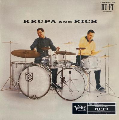 LP Record GENE KRUPA & BUDDY RICH - Krupa And Rich 8171091 Verve Records 1984 France Jazz Used