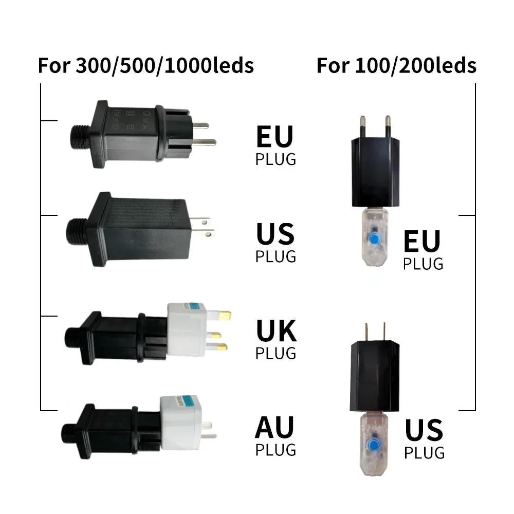 100-2000LEDS Fairy String Lights Christmas Garland Outdoor Decor Lights Waterproof With Remote For Tree Street Wedding Party