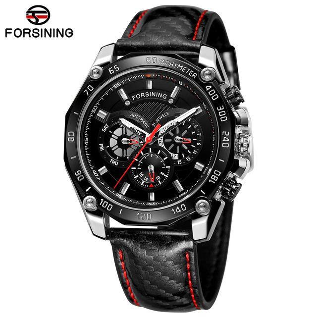 

Forsining Водонепроницаемые многофункциональные механические часы Мужские модные автоматические механические часы ZP1138-3-W