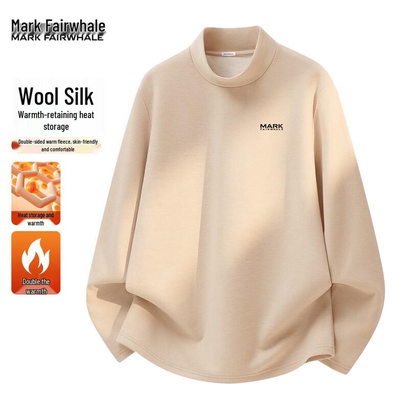 Mark Fairwhale Wool-Silk Fleece-Lined Thermal Long-Sleeve T-Shirt