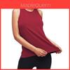 Canotta da Yoga Estiva da Donna con Design Pieghettato per Fitness e Uso Casual