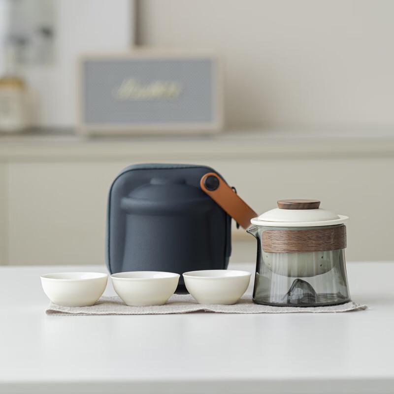 SX Guanshan Portable Ceramic Tea Set