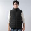 Men's 90-fleece men's stand-up collar vest seamless fabric down jacket vest new large-size coat