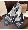 Korean Style Fashion Thin Silk Like Square Scarf For Women Summer Versatile Decorative Neckerchief