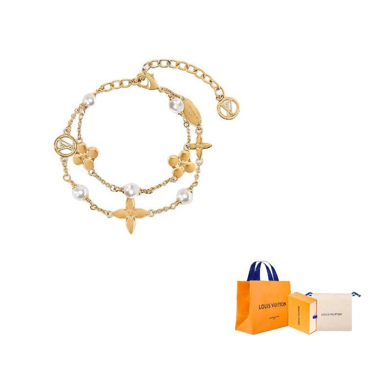 LOUIS VUITTON Bracelets Women`s Gold/White M03498