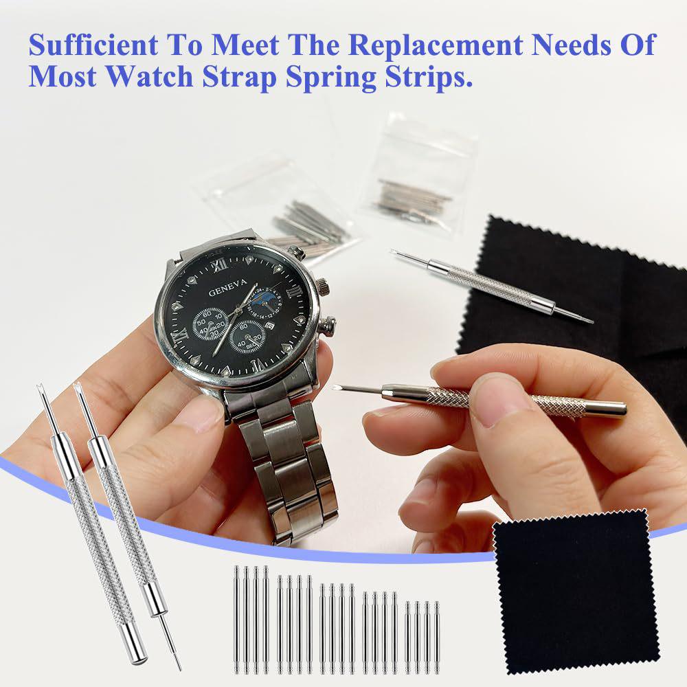 23-Piece Watch Repair Kit: Disassembly, Replacement & Strap Removal Tools with Spring Bar Tool
