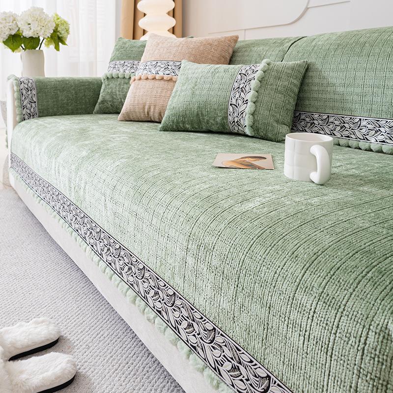 1pc Chenille Sofa Cushion, Anti-Cat Scratch,All Seasons Use, Durable, Suitable for Living Room, Bedroom, Office Decoration Sofa Protector