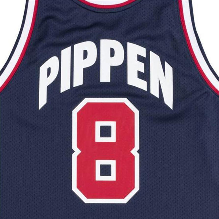 Mitchell & Ness Koszulki Team USA 1992 'Scottie Pippen 8' Męskie AJY4CP18001-USANAVY92SPI