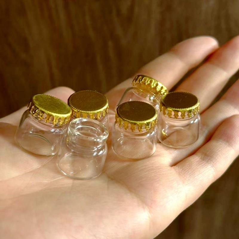 10/5pcs Miniature Glass Jar Set -Cute and Collectible Miniature Figurines for Home Decor,DIY Accessories,Perfect for Displaying