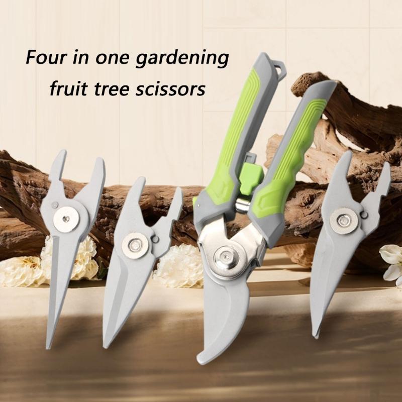 SK5 Steel Gardening Branch Scissors Titaniums Plated Sharply Blade 3Replaceable Trim Tip For Efficient Maintenance M4YD China Mainland