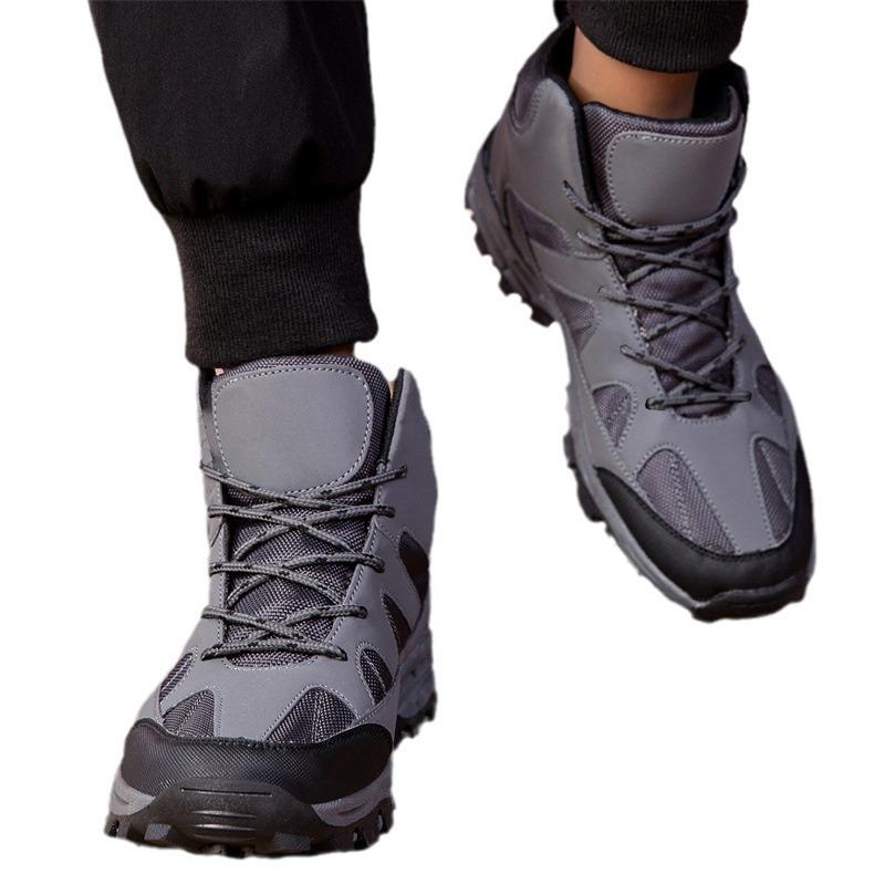 2025 new winter large size high top men's and women's single shoes outdoor hiking shoes men's shoes hiking shoes couple