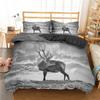Print Cartoon Animal Dachshund Bedding Set Bedroom Decorative Quilt Cover With Pillowcases Cute Pet Dog,Dinosaur,deer,unicorn