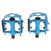 2 X Aluminium Alloy Bicycle Pedals Cycling Pedals Mountain Bike Platform Pedals (blue)