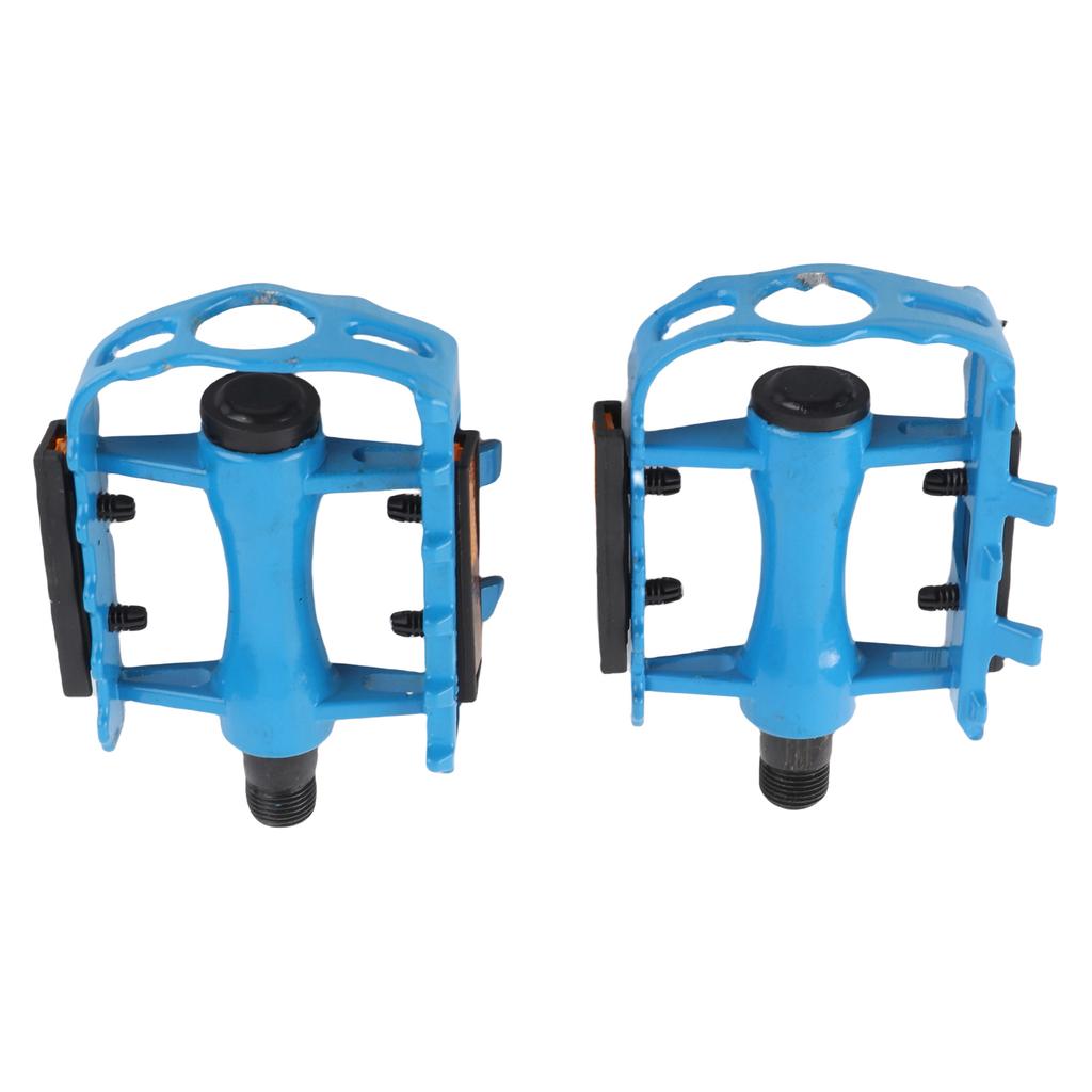 2 X Aluminium Alloy Bicycle Pedals Cycling Pedals Mountain Bike Platform Pedals (blue)