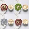 5Pcs Butterfly Rose Embossed Seal Stamp Replaceable Seal Stamp Head for Letter Envelope Christmas Card Party Invitations