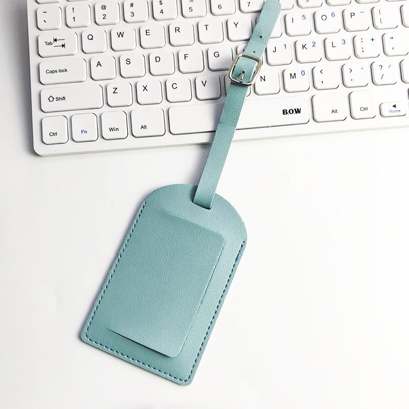 Creative Multi-Color Airplane Boarding Pass Luggage Tag - PU Leather
