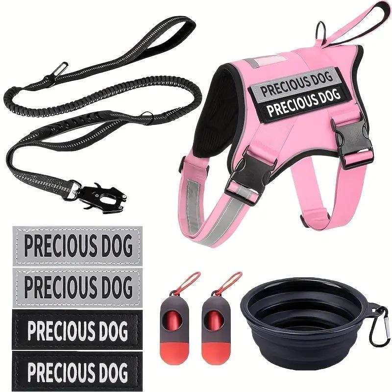 Tactical Dog Harness and Leash Set