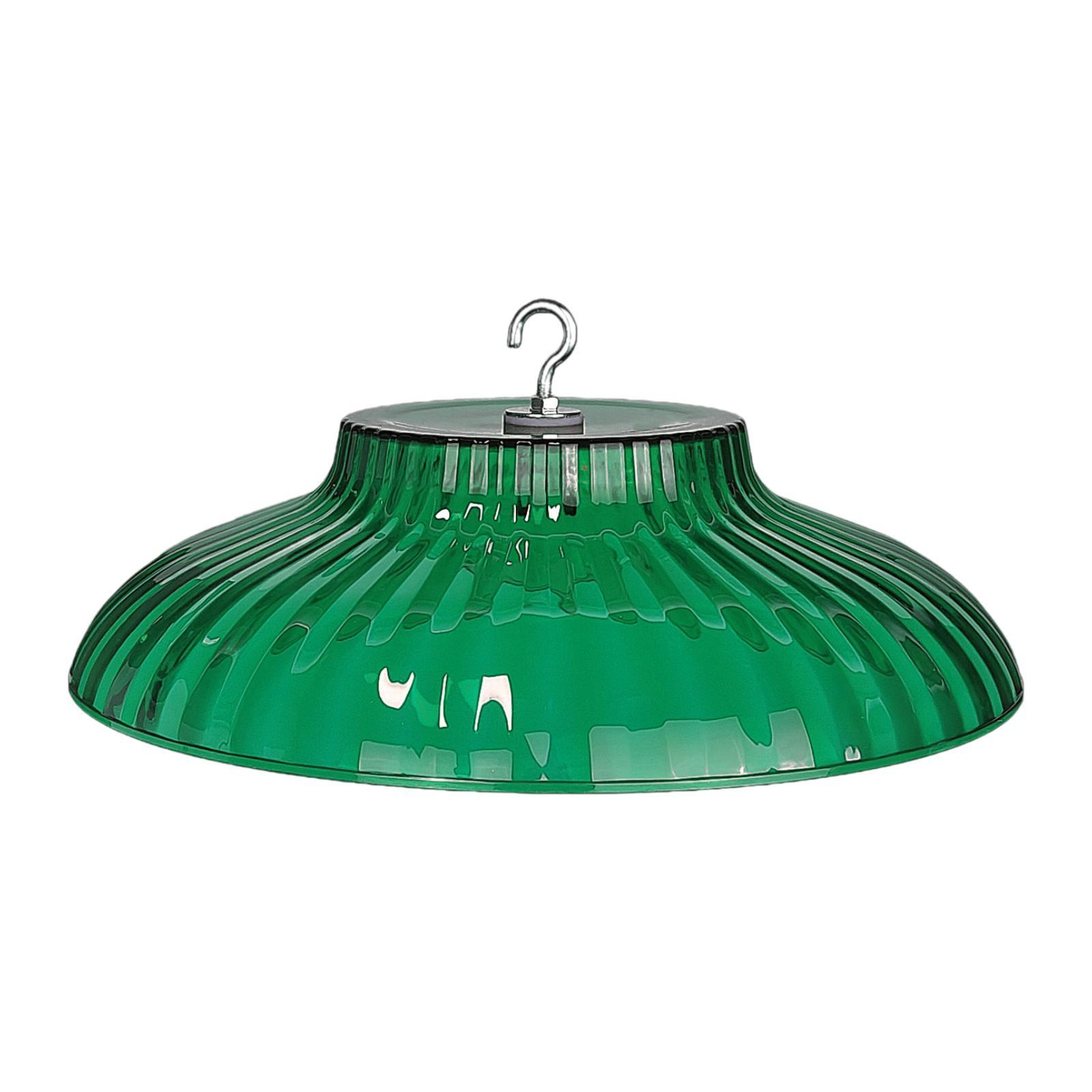 

Transparent Weatherproof Bird Feeder Cover Rain Protective Dome Squirrel Shield PETG Hanging Baffle for Outdoor Garden Porch зелений