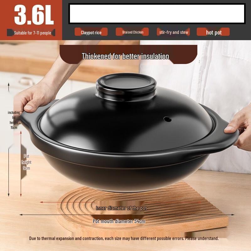 

Керамическая кастрюля ZISIZ для высоких температур