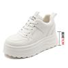 Leather little white shoes women's fashion autumn and winter platform sports board shoes trend round head casual women's shoes versatile shoes
