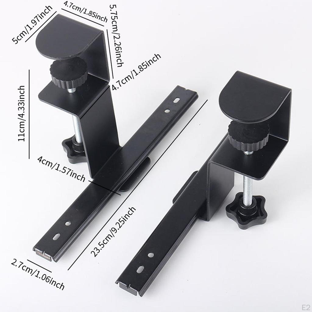 Tastaturklemme Schiene Schreibtisch Verlängerung Tablett DIY Computer unter Ausziehbar für Arbeit