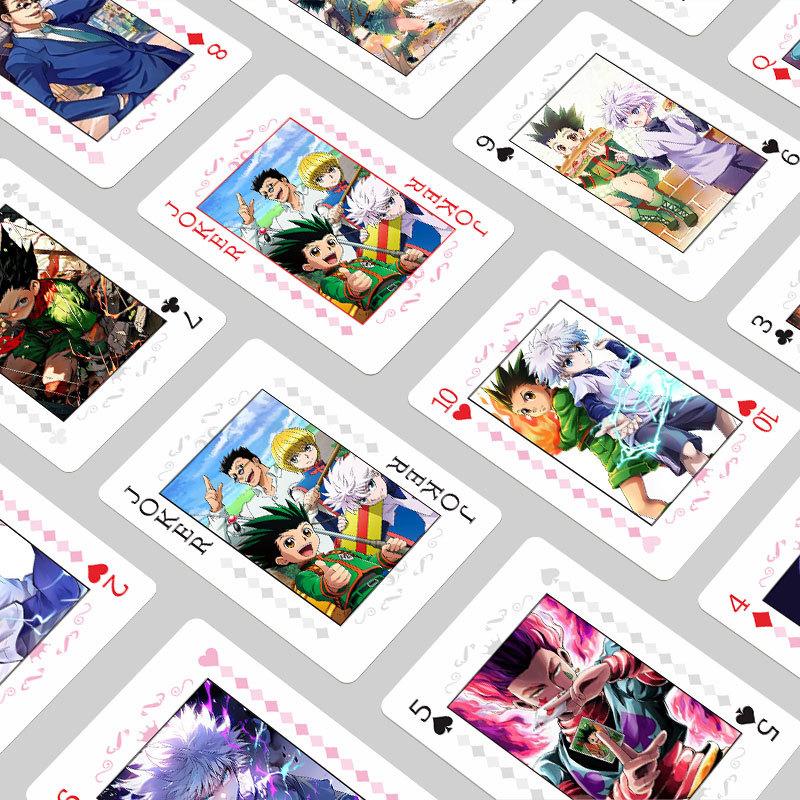 Anime Poker Toy Hunter X Hunter Board Game Cards Hisoka Killua Zoldyck Cosplay Hardcover Coollection Gift