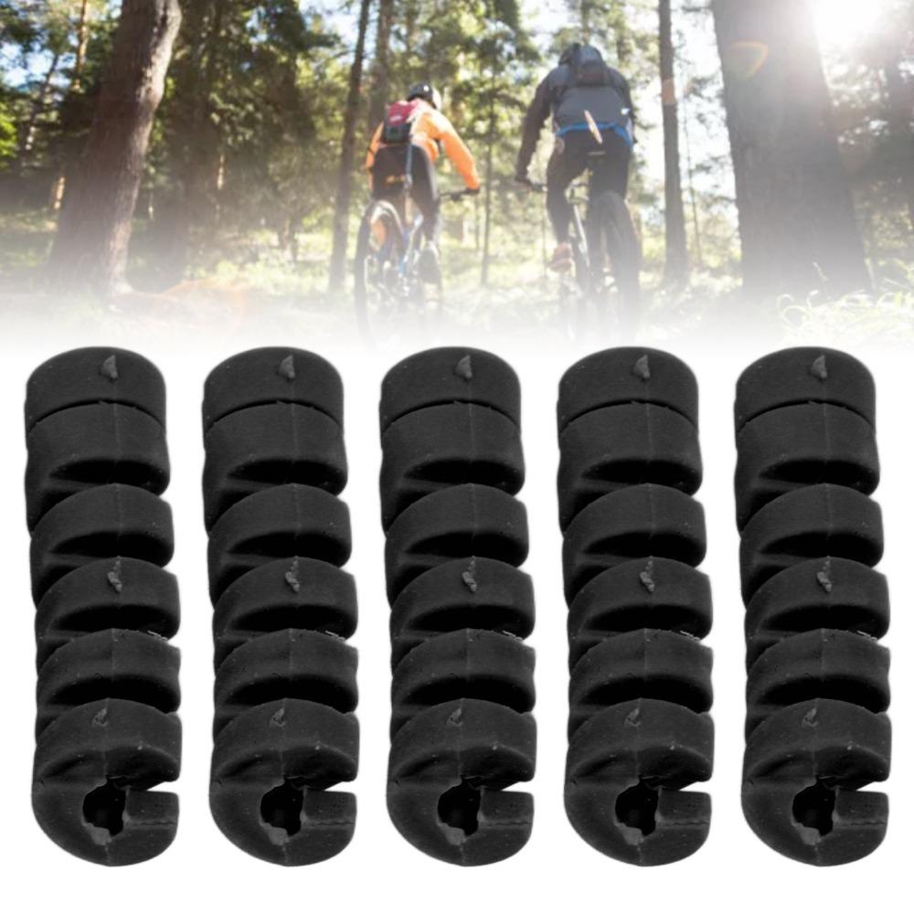 10PCS Spiral Brake Cable Protective Sleeve TPR Bicycle Brake Line Pipe Guard  Cable Protection