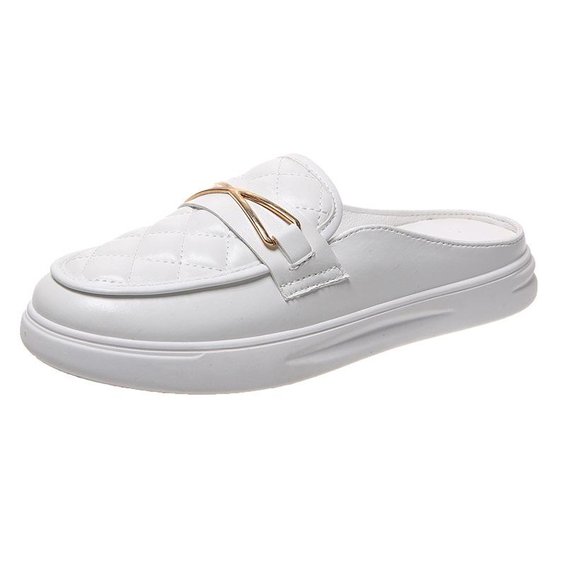 Women Baotou Half Slippers Summer New Comfortable Casual Mules Shoe Lightweight All-match Women Lazy Flat Shoes Zapatos De Mujer
