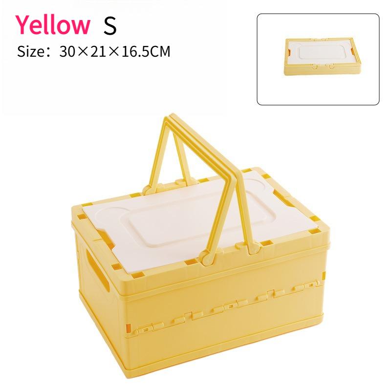 

PGY Outdoor Camping Storage Box Organizer with Lid Folding Big Capacity Car Travel Camping Equipment Tableware Storage Organizer